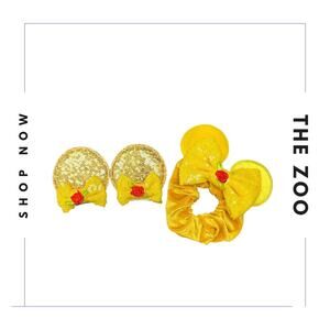 Scrunchie and Hair‎ Clips with Mouse Ears Belle